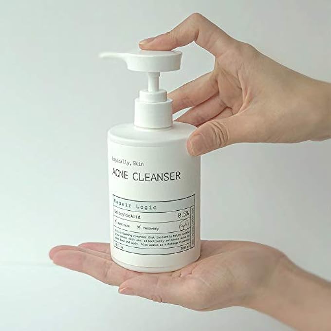 Logically skin ACNE CLEANSER 300ML,KOREAN SKIN CARE,KOREAN BEAUTY,ACNE FOAMING, FACIAL CLEANSER, ACNE FACE WASH,FOAMING FACIAL CLEANSER,FOAMING FACIAL CLEANSER - Image 2